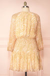 Freela Short Paisley Pattern V-Neck Dress | Boutique 1861  back plus