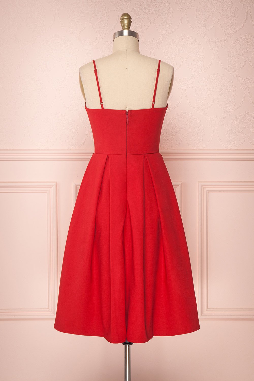 Ellyne Red | A-Line Short Dress