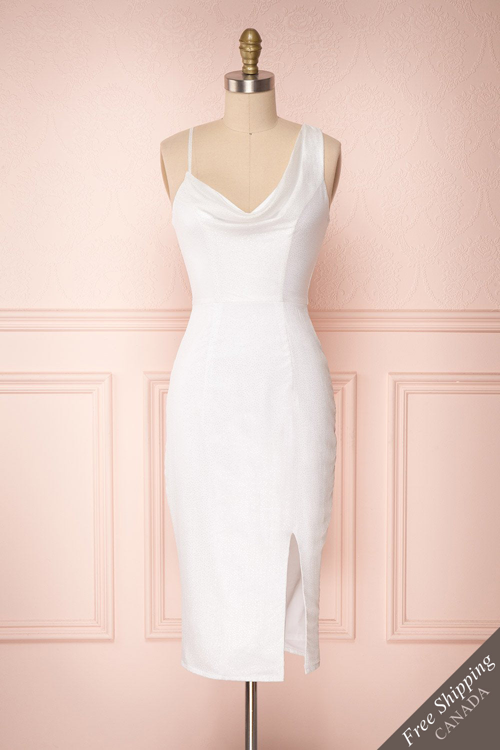 Elvan Snow Glitter Fitted Cocktail Dress | Boutique 1861