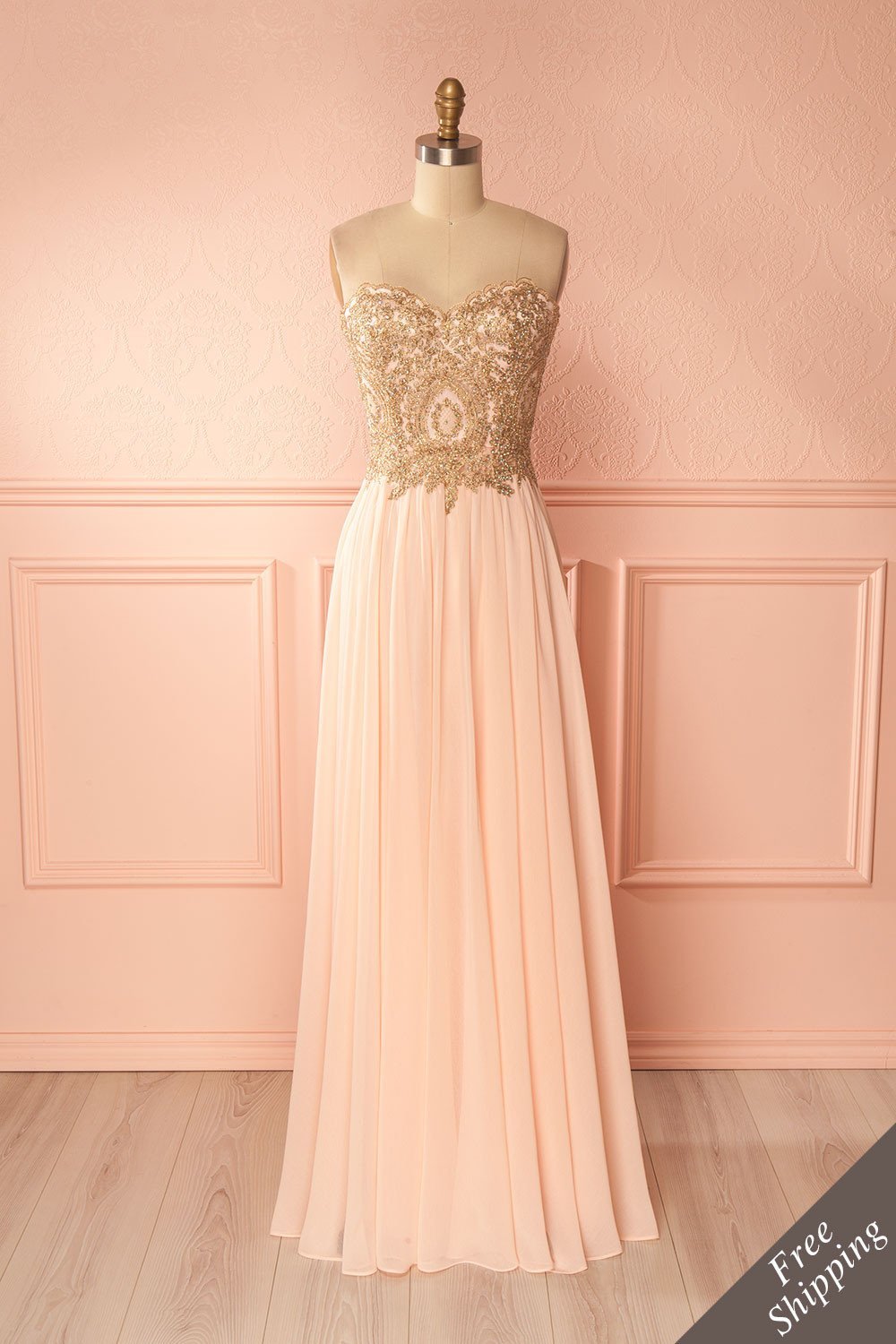 Emorina Douceur Crystals Bodice Pink Ball Gown | Boutique 1861