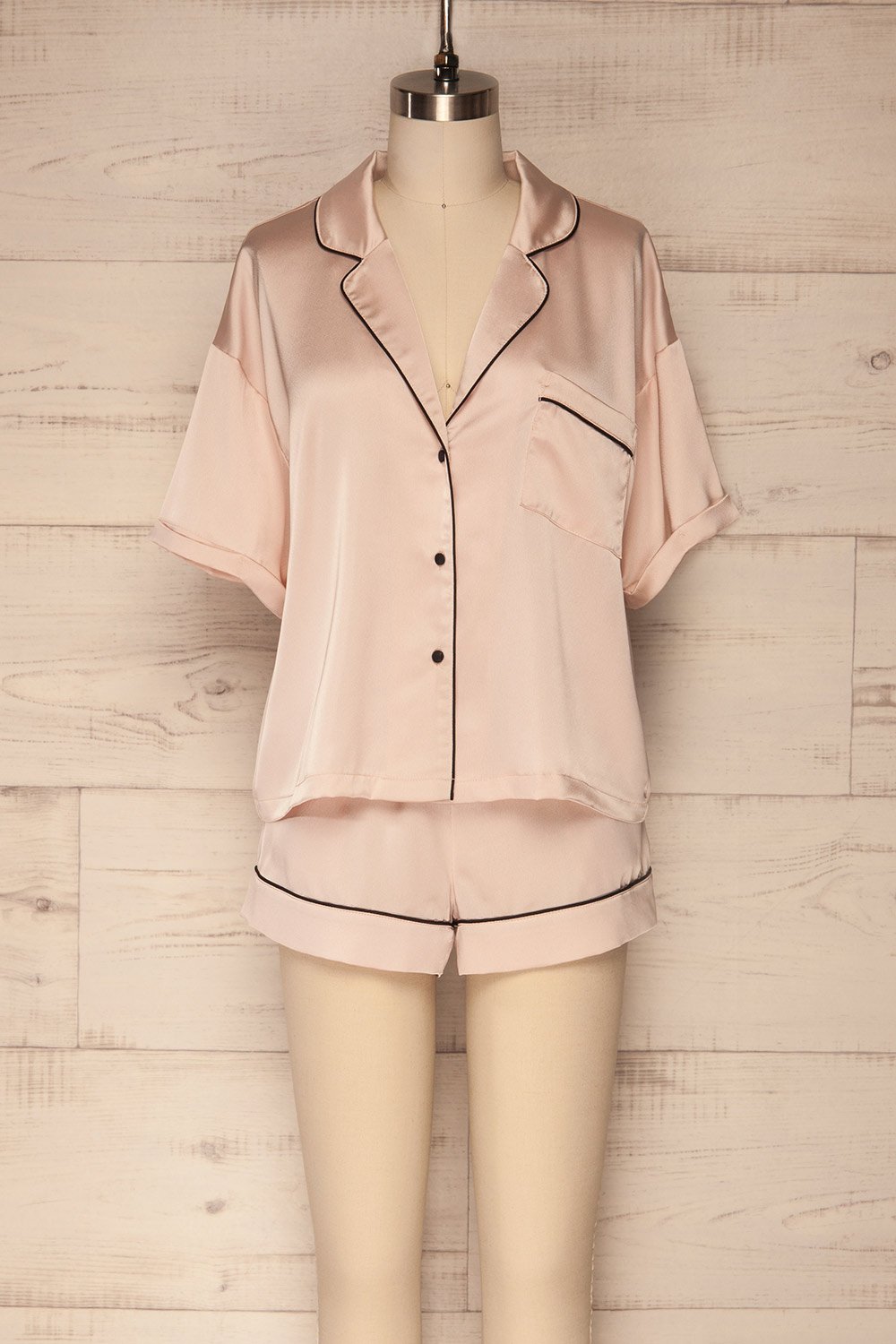 Ensemble Aquilae Pink PJ Set front view | La Petite Garçonne Chpt. 2