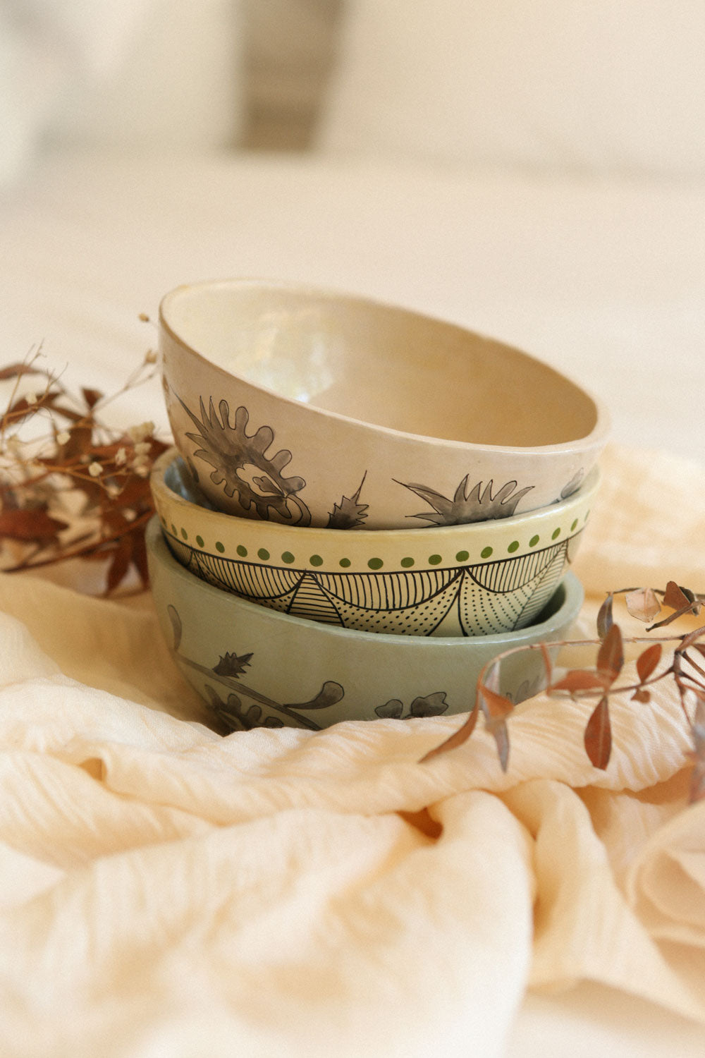 Dorado Petal Blush Printed Bowl
