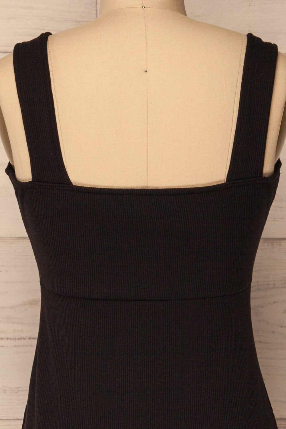 Episcopi | Black Ribbed Dress