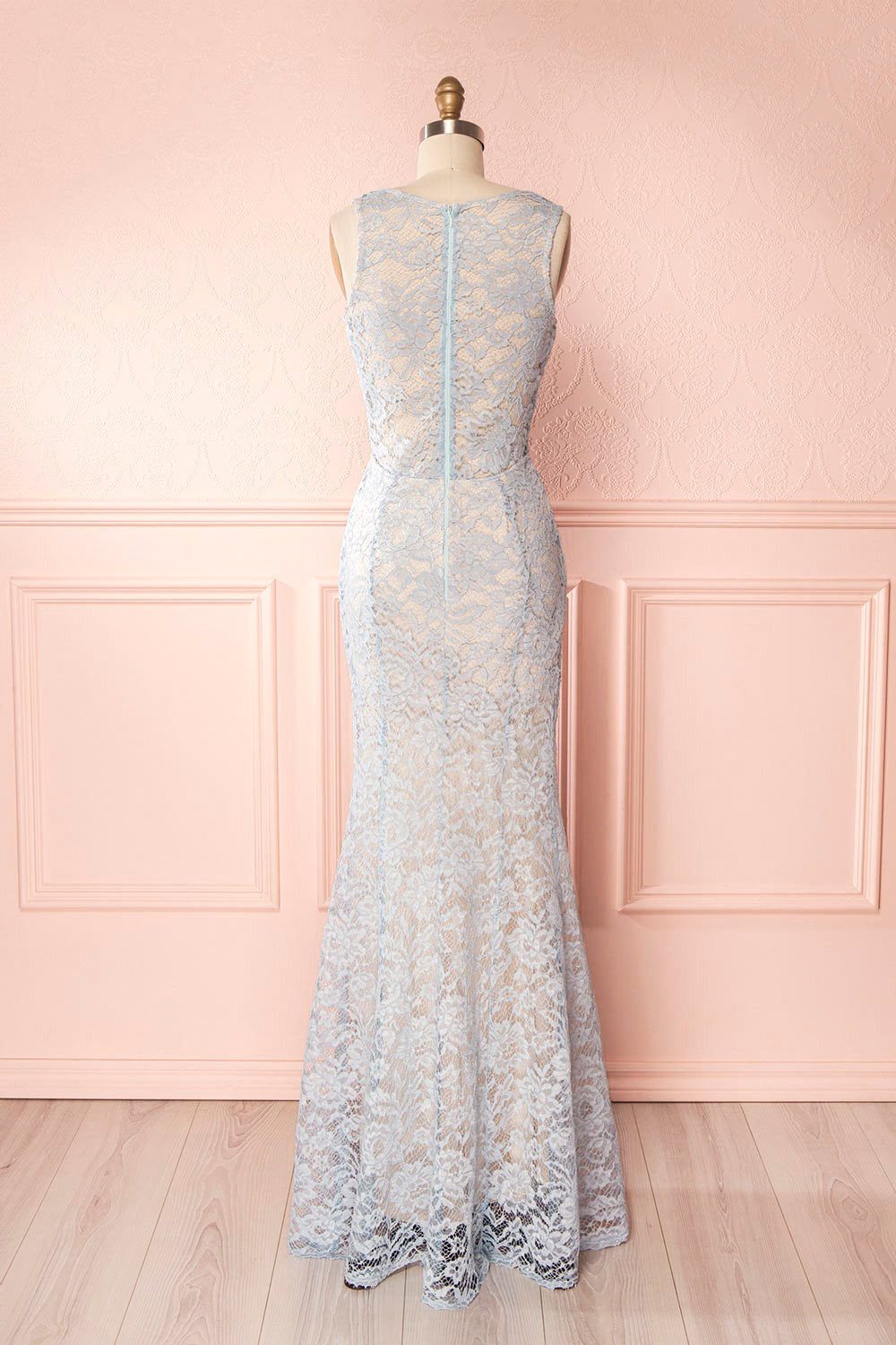 Eranka Light Blue Lace Mermaid Gown | Boudoir 1861