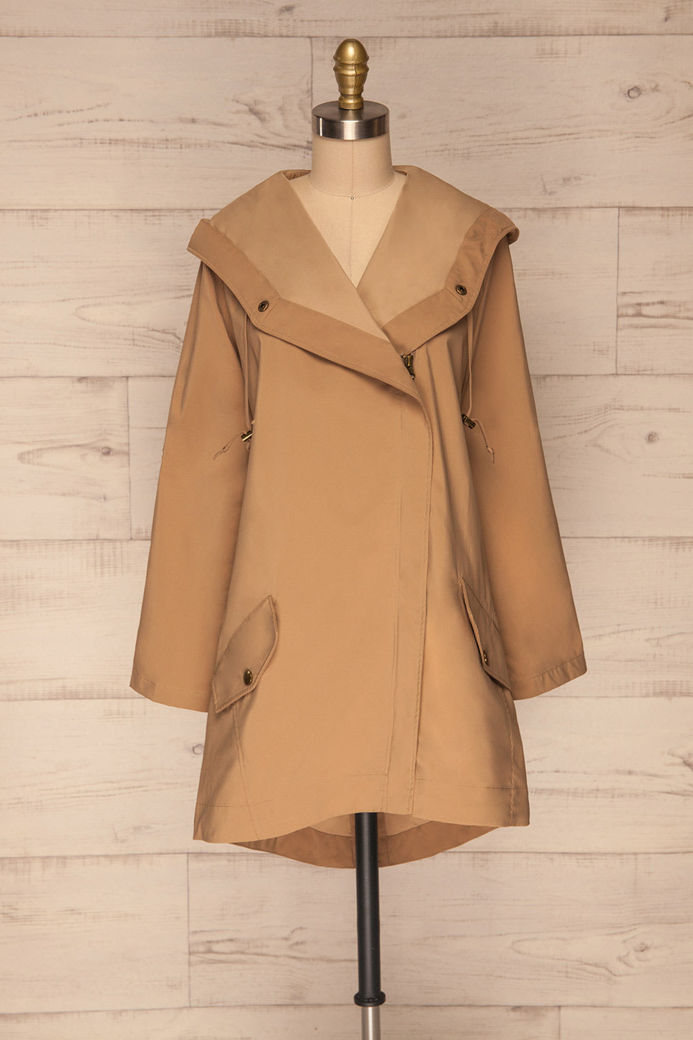 Erfurt Khaki Matte Raincoat | La petite garçonne