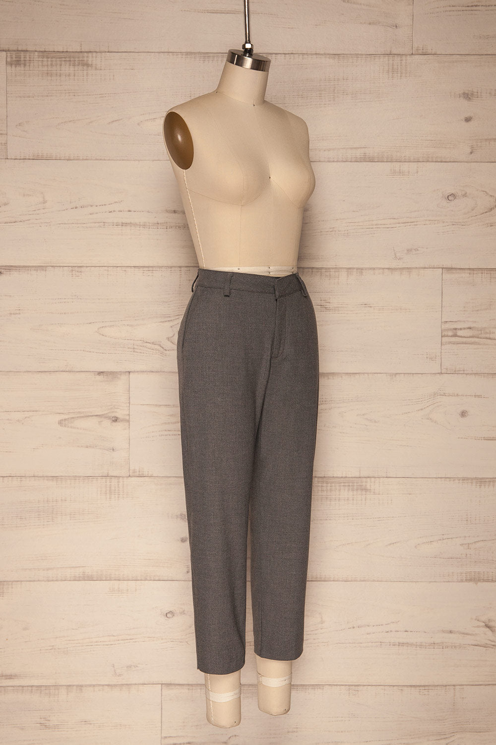 Etain Grey Work Pants | Pantalon | La Petite Garçonne side view