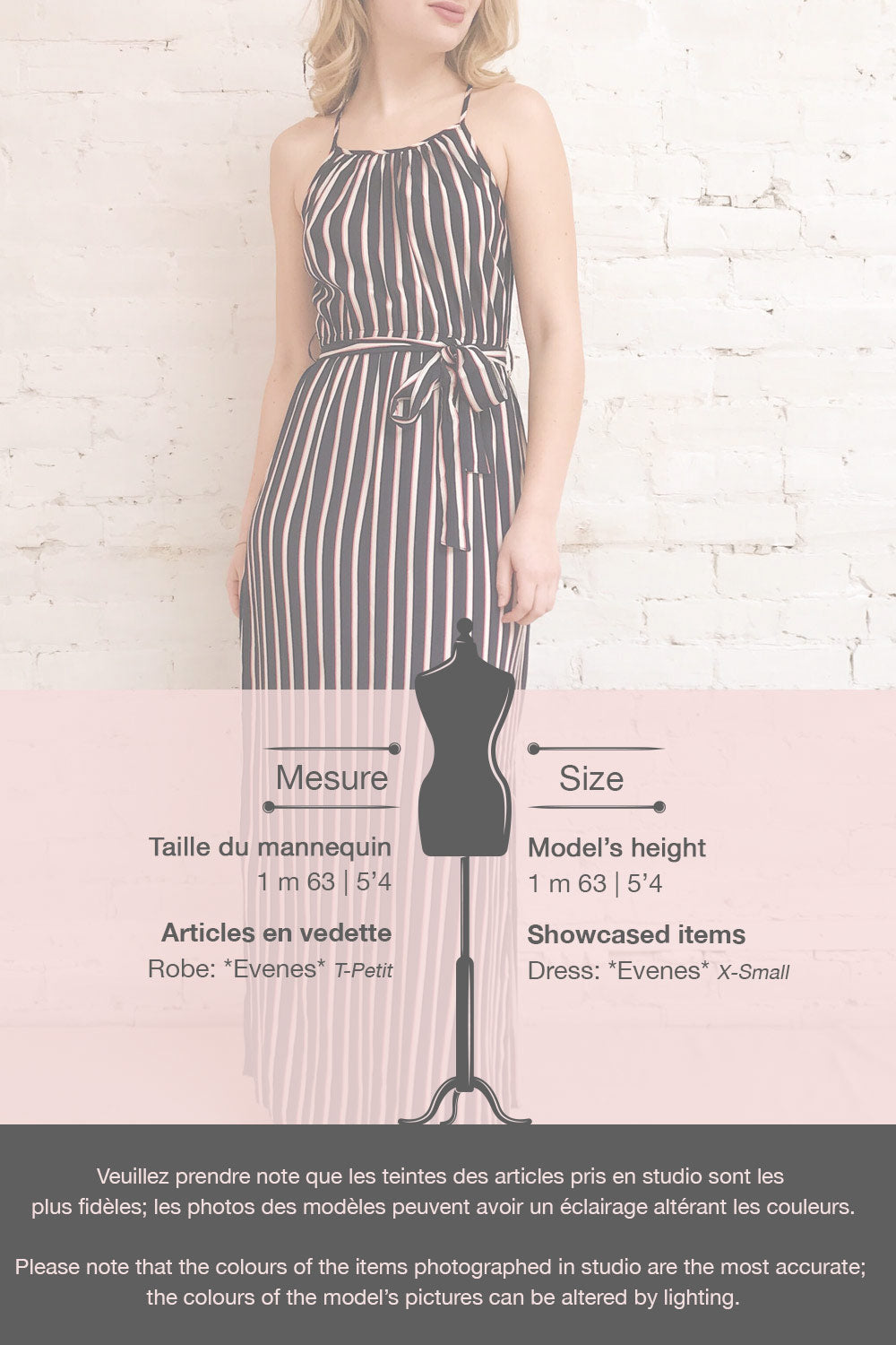 Evenes Navy Blue Striped Maxi Dress | La petite garçonne template