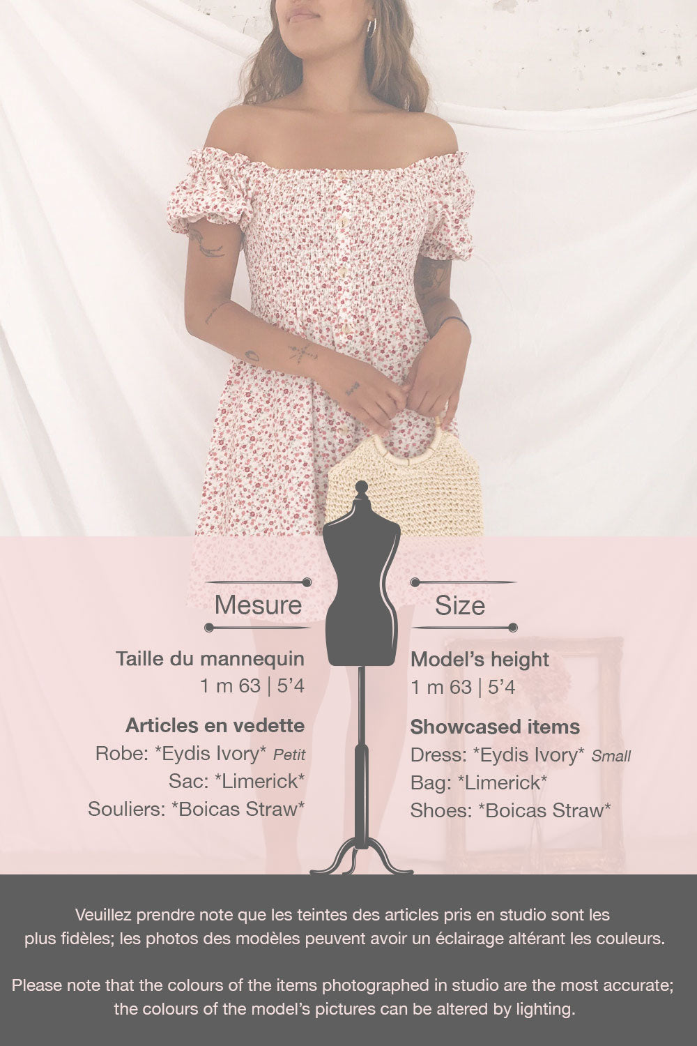 Eydis Ivory White Floral Buttoned Short Dress | Boutique 1861 template