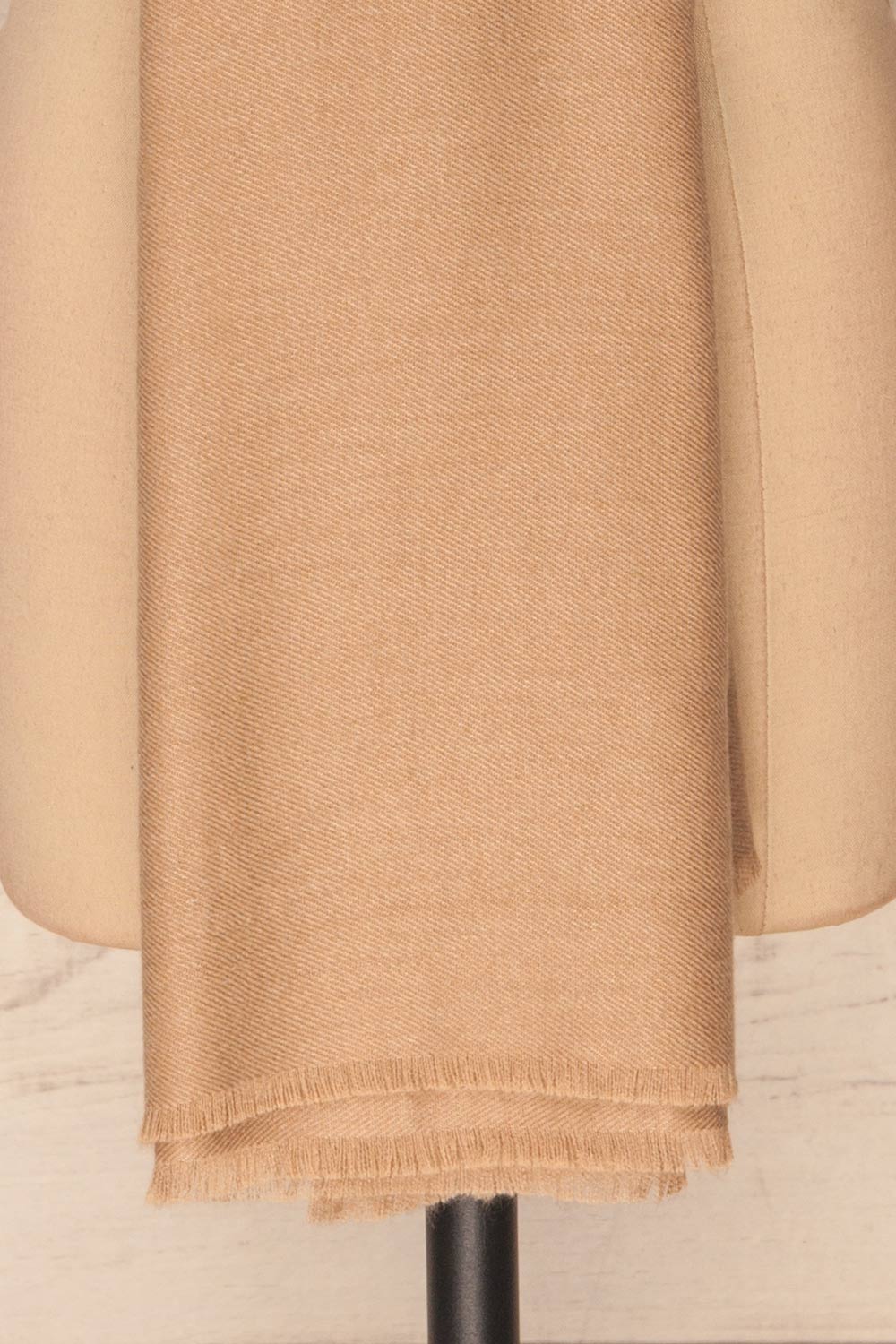 Fagerelv Beige Soft Lightweight Scarf | La petite garçonne bottom
