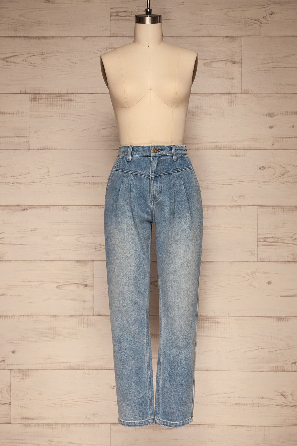 Faksdal Washed Blue High Waisted Jeans | La petite garçonne