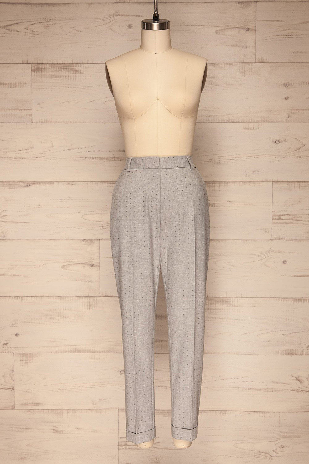 Faksvaag Light Grey Tailored Dress Pants | La petite garçonne
