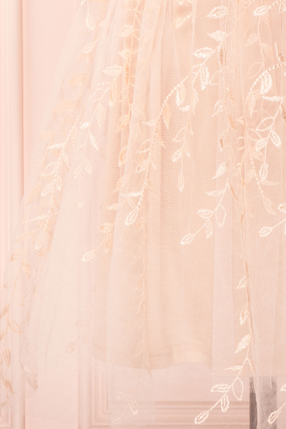Fanely Blush | Pink Embroidered Dress