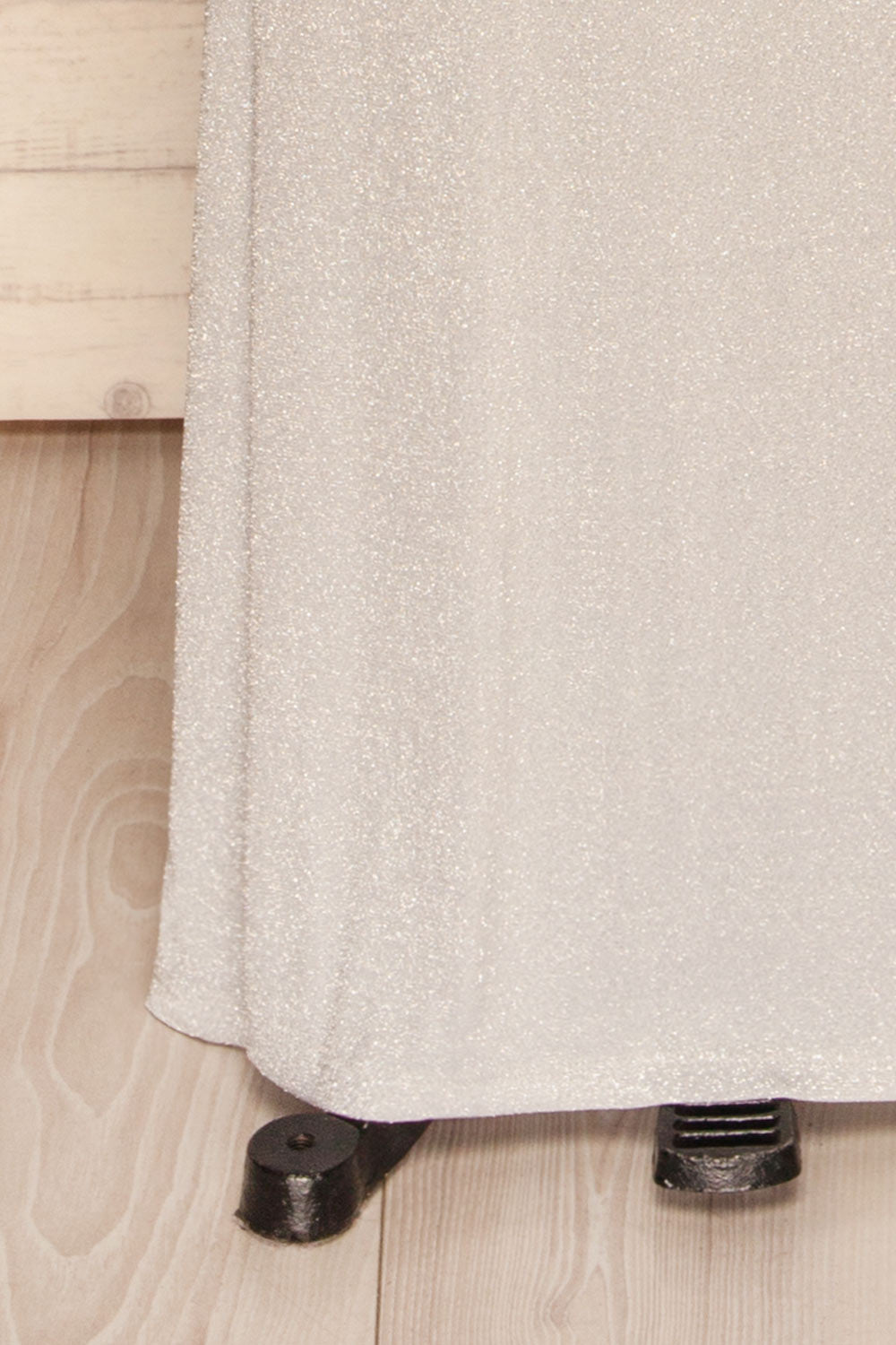 Farbrors Silver Maxi Dress | Robe | La Petite Garçonne bottom close-up