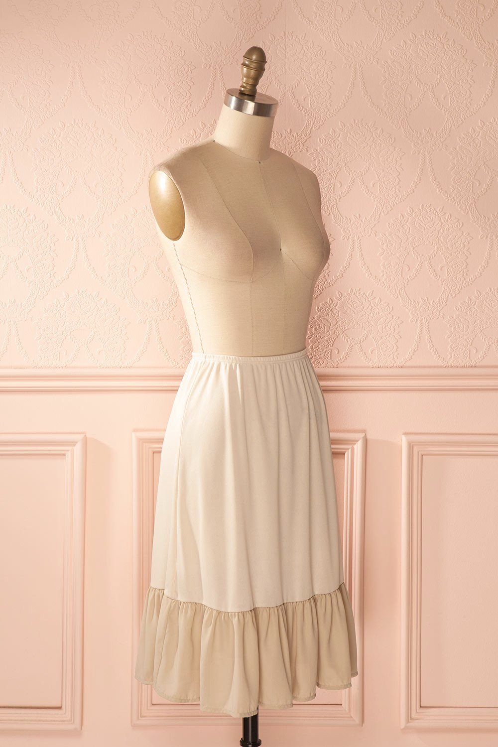 Felicita Light - Cream ruffled hem petticoat