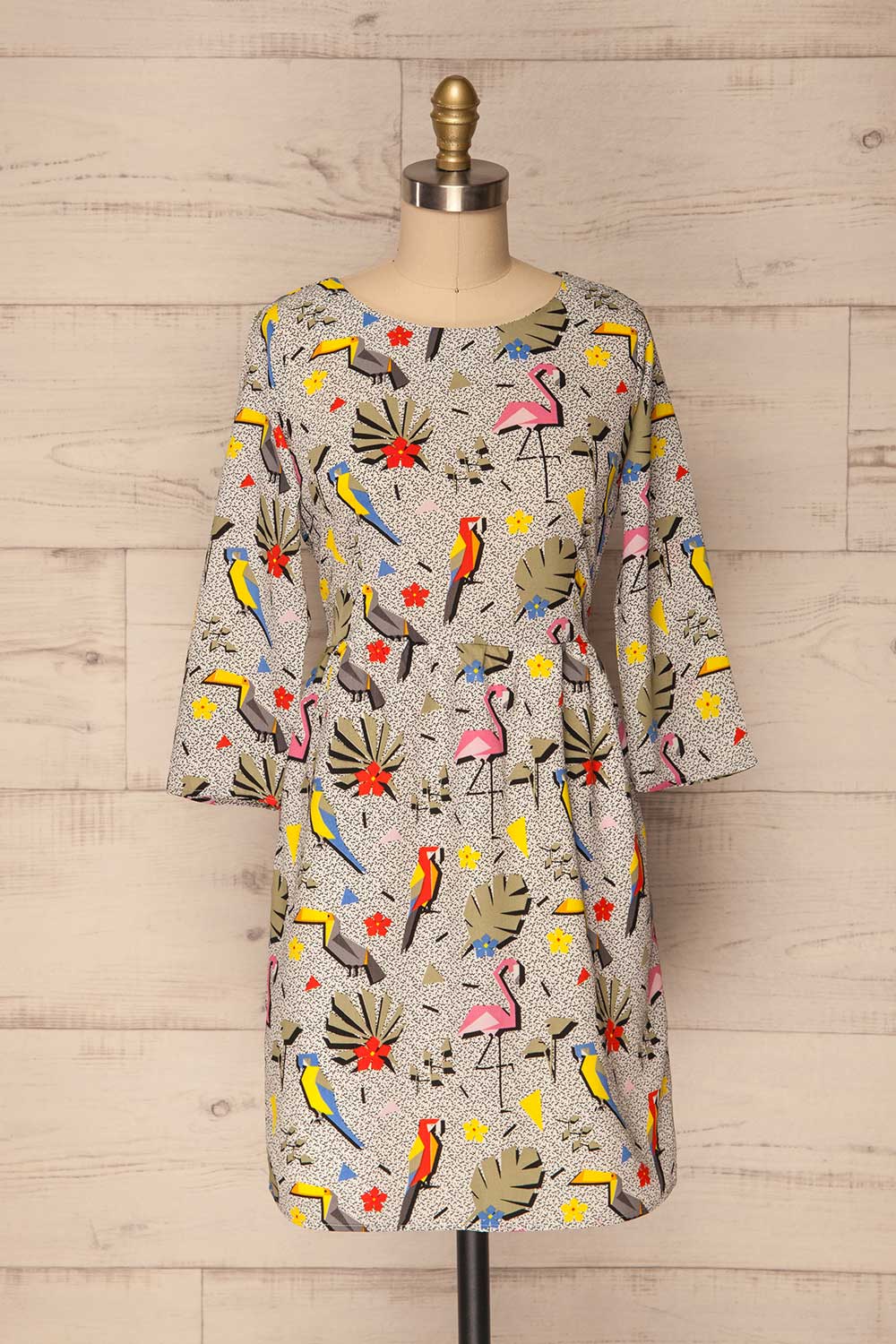 Ferrai Colourful Short A-Line Dress | La Petite Garçonne