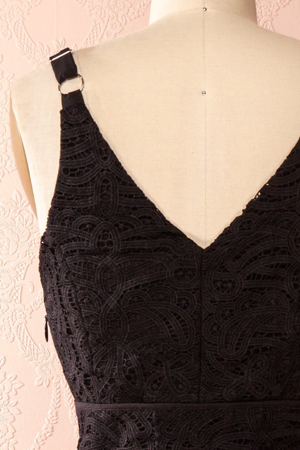 Feryel Black Lace A-Line Summer Dress | Boutique 1861