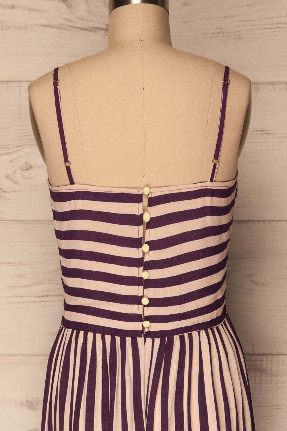 Fikhtia | Purple & Pink Striped Dress