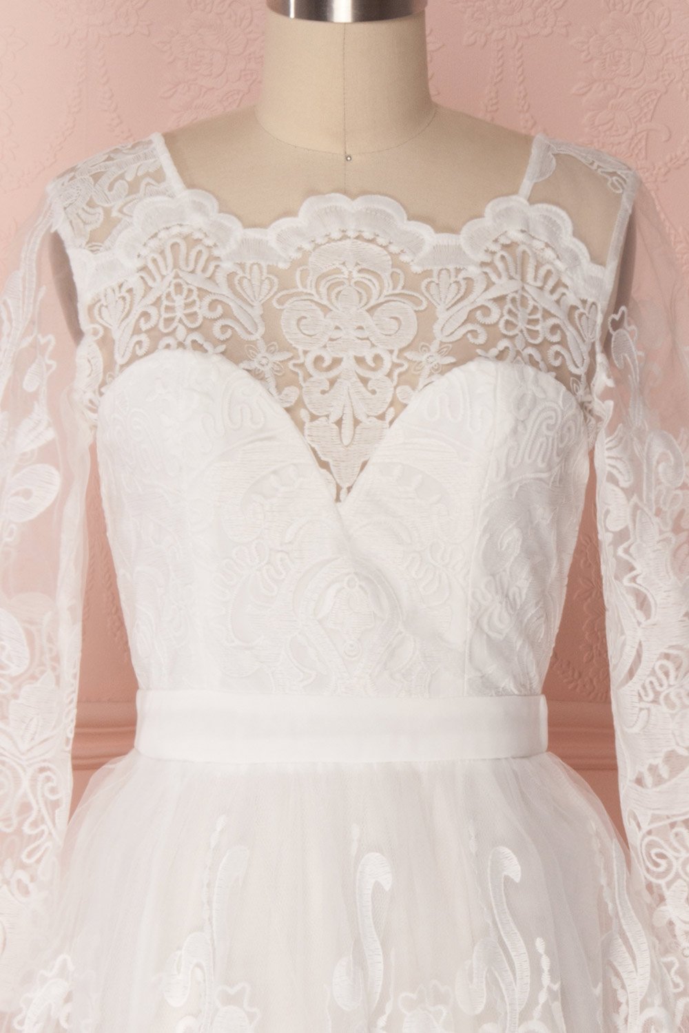 Fodla Blanc | Robe de Tulle et Dentelle