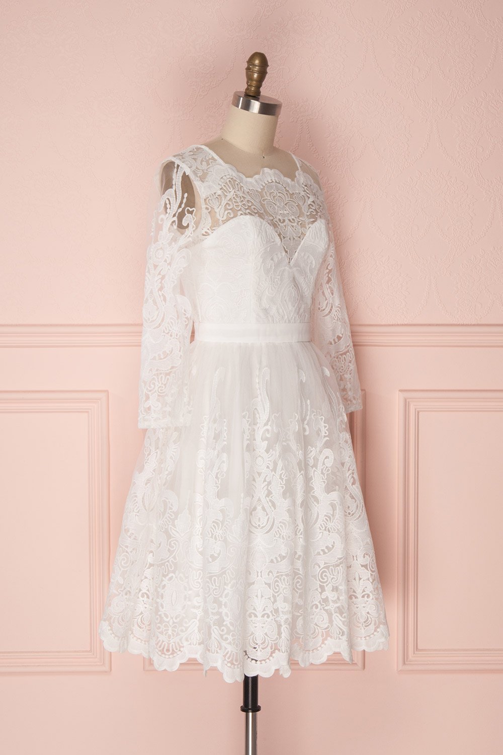 Fodla Blanc | Robe de Tulle et Dentelle