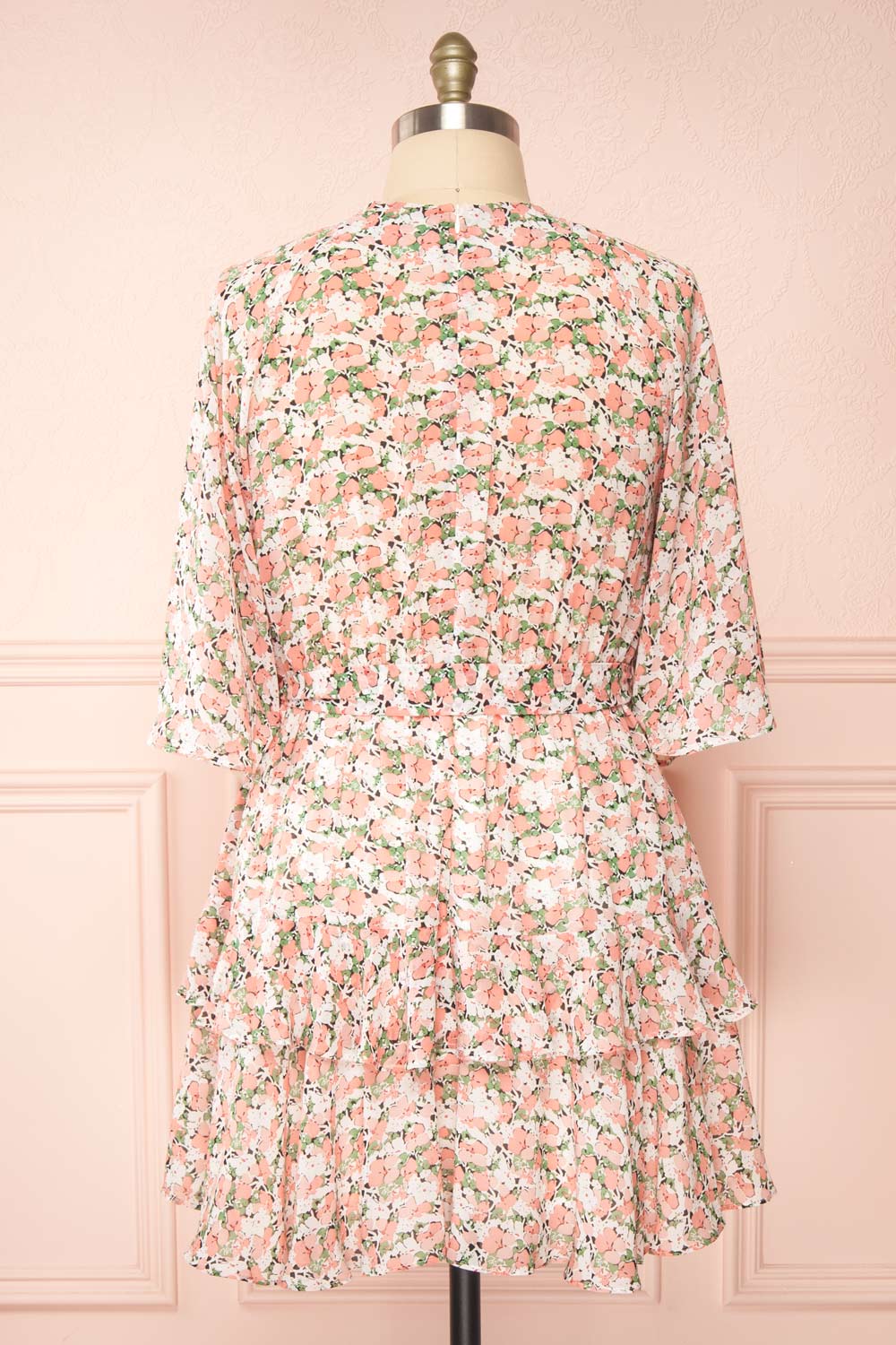 Ellin Short Floral Dress | Boutique 1861 back plus