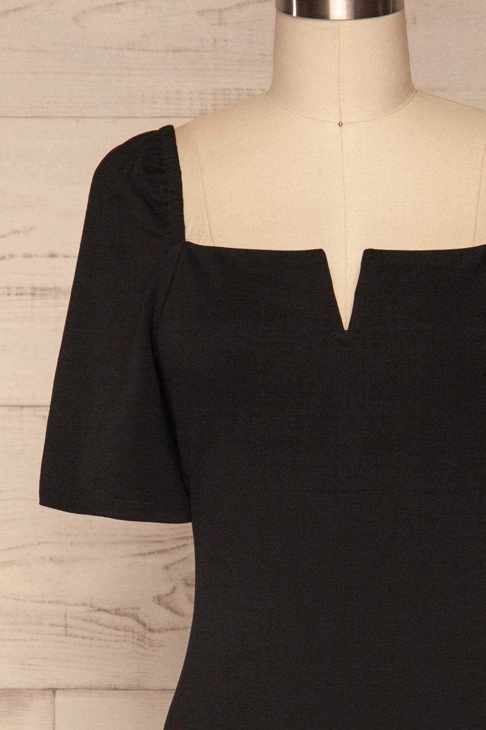 Fukui Onyx Black Short Sleeved Bodysuit | La Petite Garçonne 2