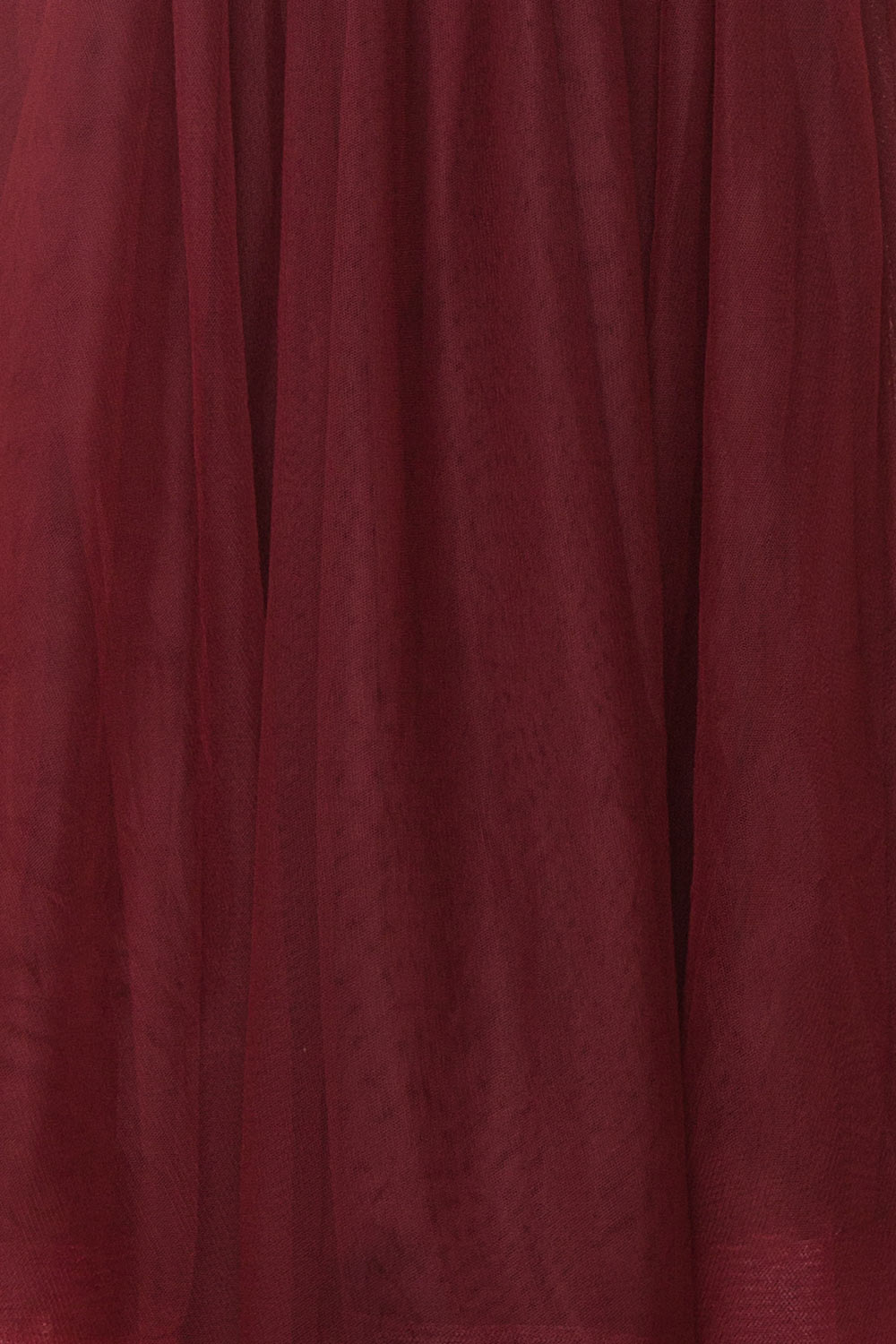 Galynne Bourgogne Party Dress | Robe en Tulle fabric close up | Boutique 1861