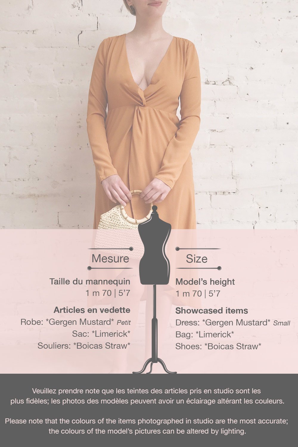 Gergen Mustard Yellow Wrap Midi Dress | Boutique 1861 template