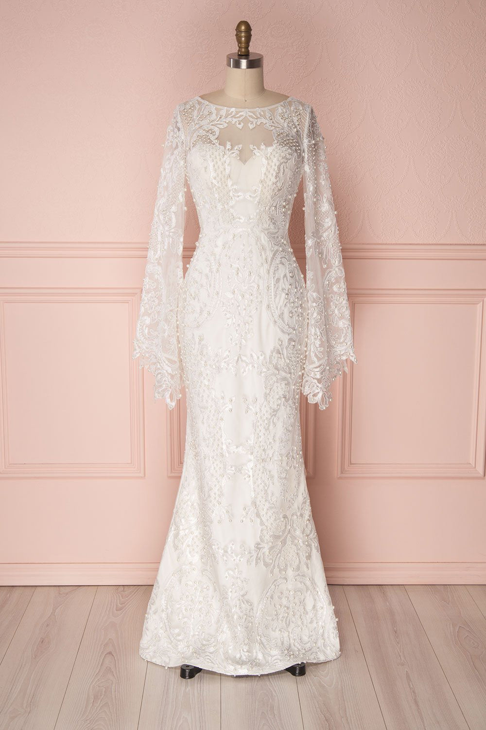 Giovana White Lace Mermaid Bridal Dress | Boudoir 1861
