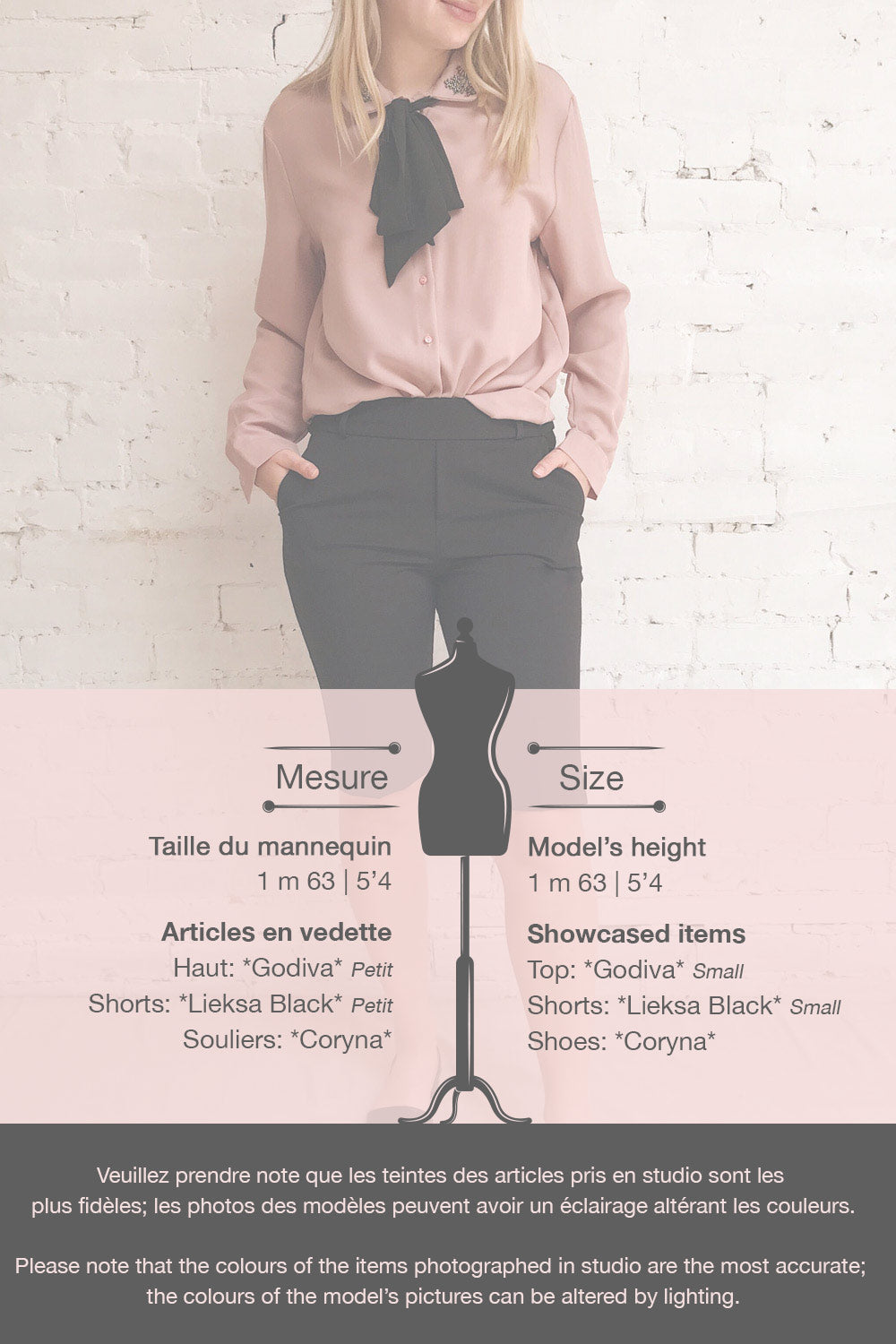 Godiva Nude Beige Tie Bow Neckline Blouse | Boutique 1861 template