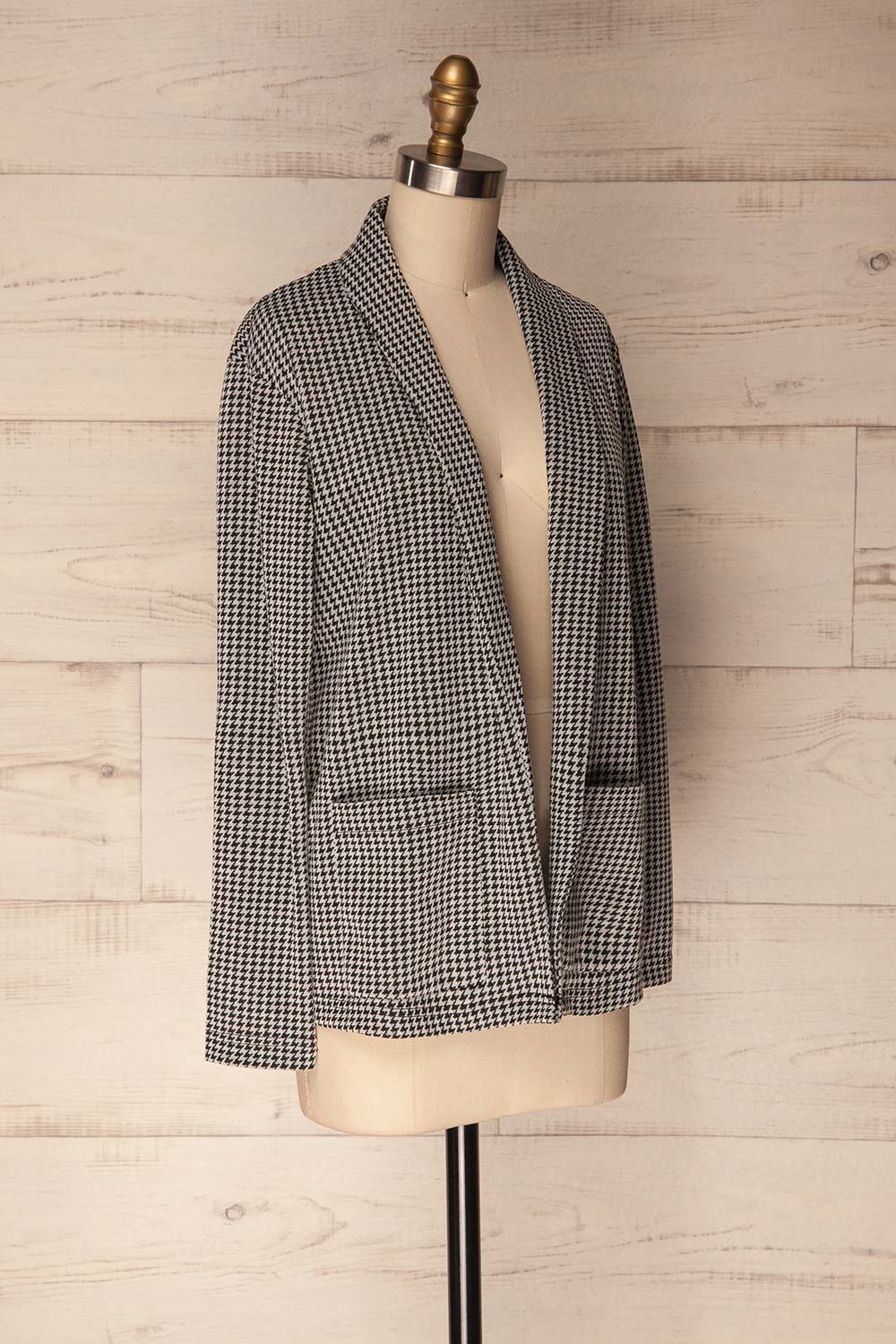 Gorican Black & Grey Houndstooth Jacket | La Petite Garçonne 4