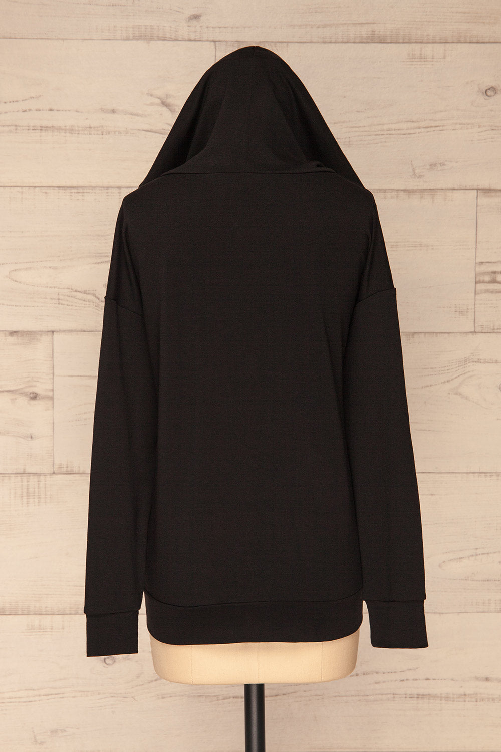 Gorzow Black Hoodie | Haut à Capuchon | La Petite Garçonne back view hood