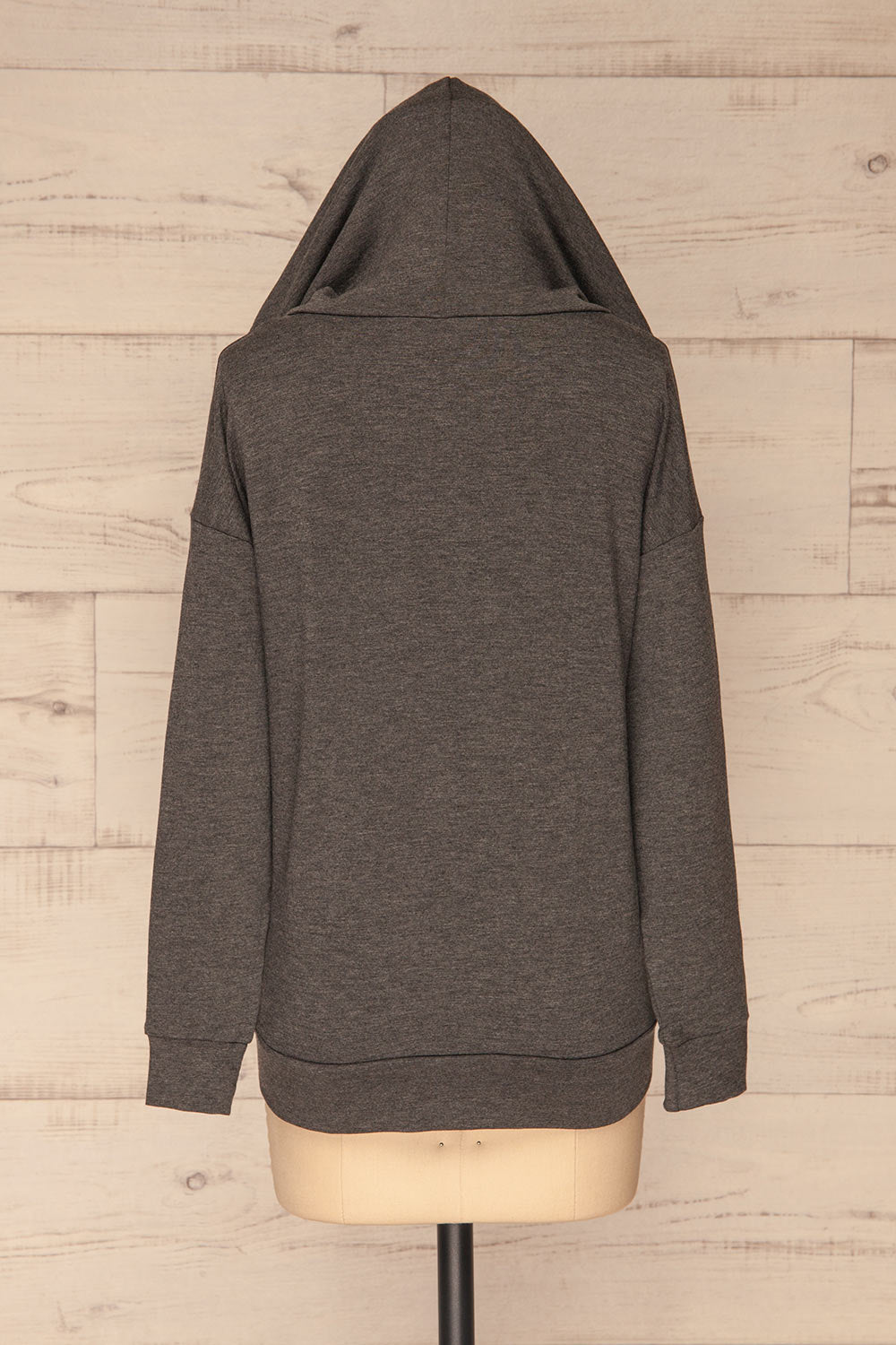 Gorzow Grey Hoodie | Haut à Capuchon | La Petite Garçonne back view hood