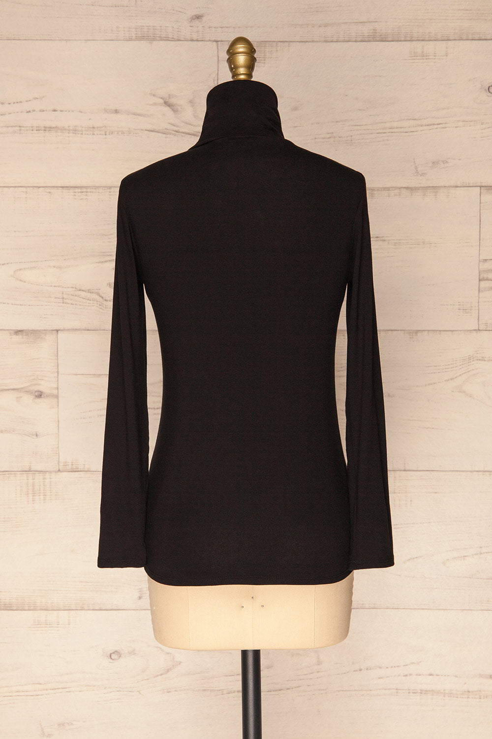 Graide Black Long Sleeved Turtleneck Top | La Petite Garçonne 6