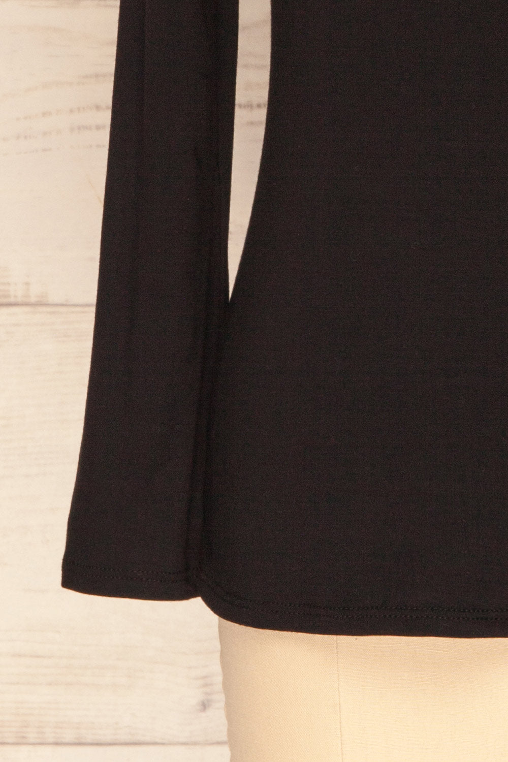 Graide Black Long Sleeved Turtleneck Top | La Petite Garçonne 8