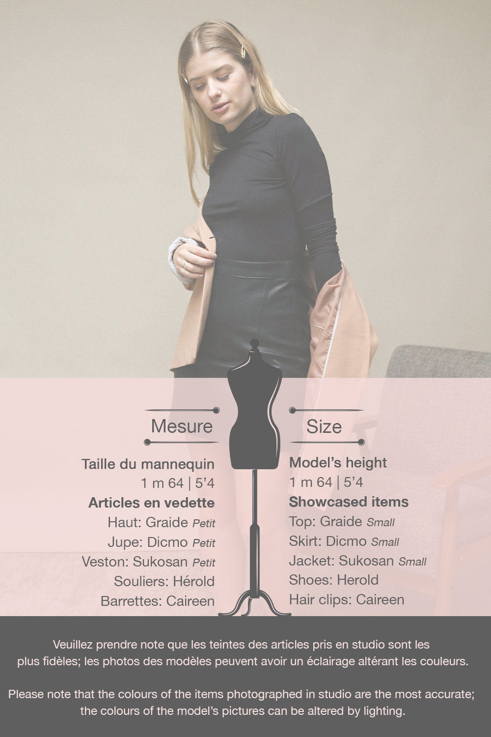 Graide Black Long Sleeved Turtleneck Top | La Petite Garçonne 9