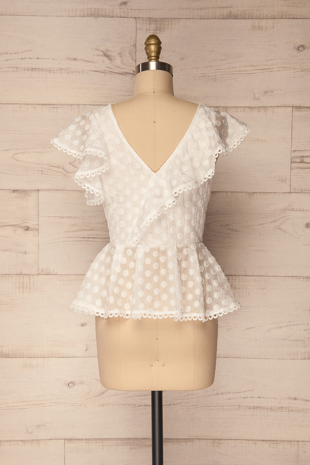 Halencov White Peplum Top with Ruffles | La Petite Garçonne Chpt. 2 5