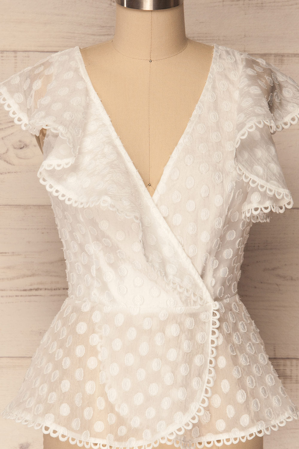 Halencov White Peplum Top with Ruffles | La Petite Garçonne Chpt. 2 6