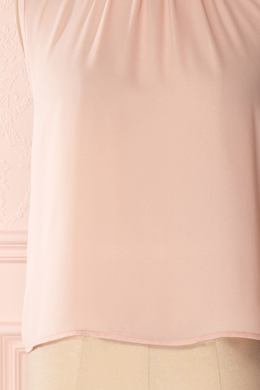 Hanabi Dusty Pink Ruffled Collar Sleeveless Top | Boutique 1861 8