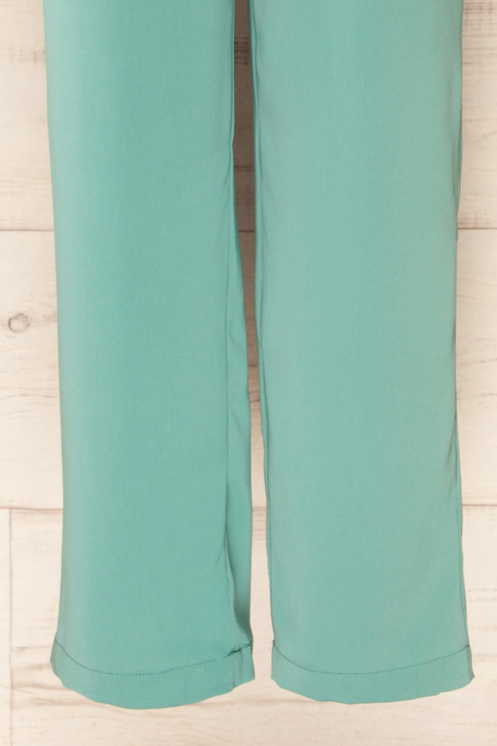 Hanrine Green Boat Neckline Jumpsuit w/ Pockets | La petite garçonne bottom