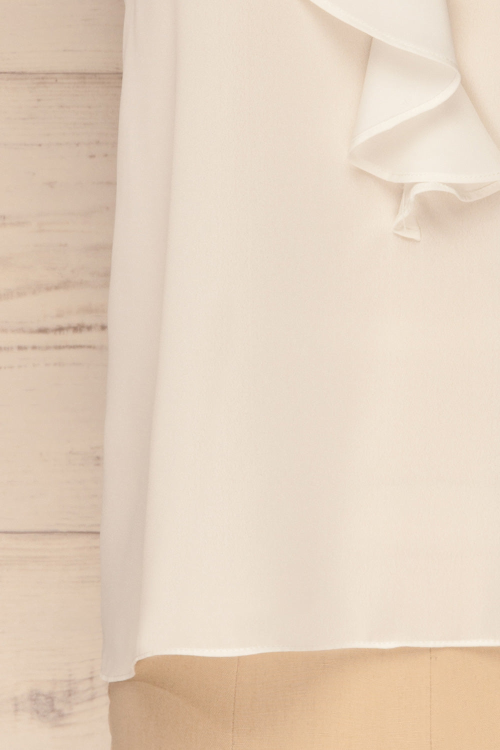 Harmole White Chiffon Camisole with Ruffle | La Petite Garçonne 7