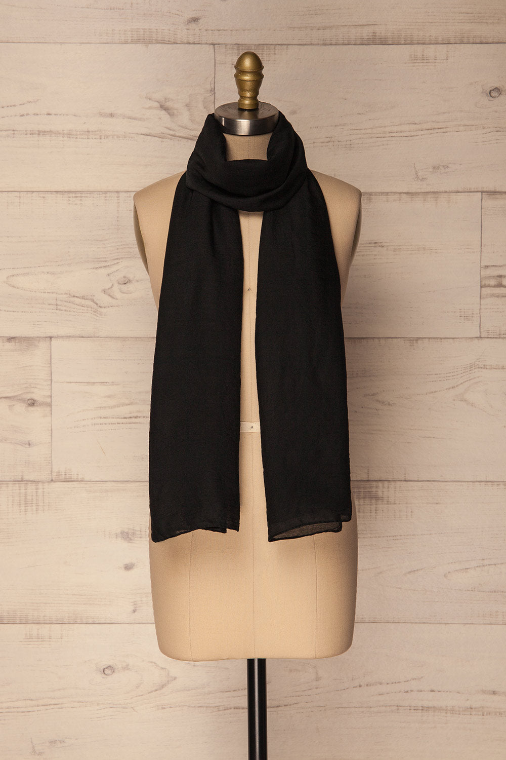Hemilly Black Soft & Lightweight Scarf | La Petite Garçonne 1