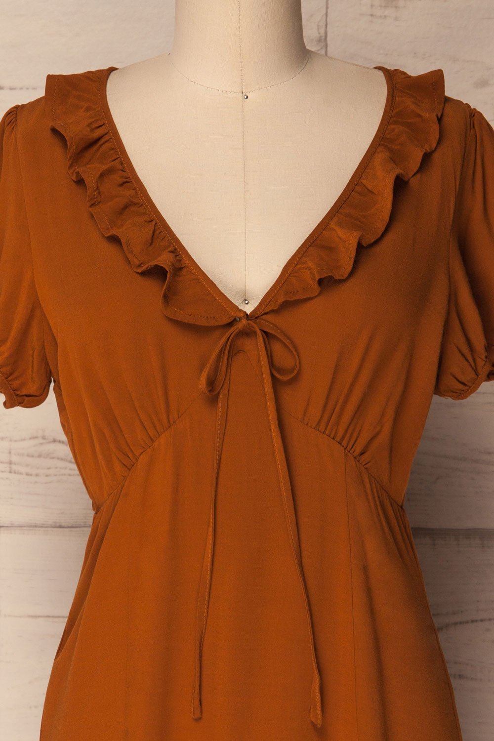 Hereford | Robe à Volants Orange