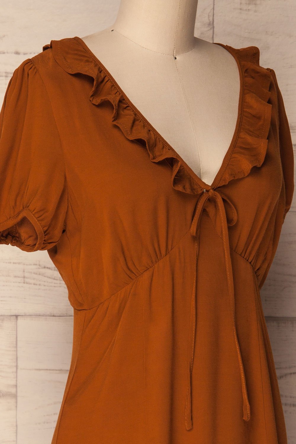 Hereford | Robe à Volants Orange