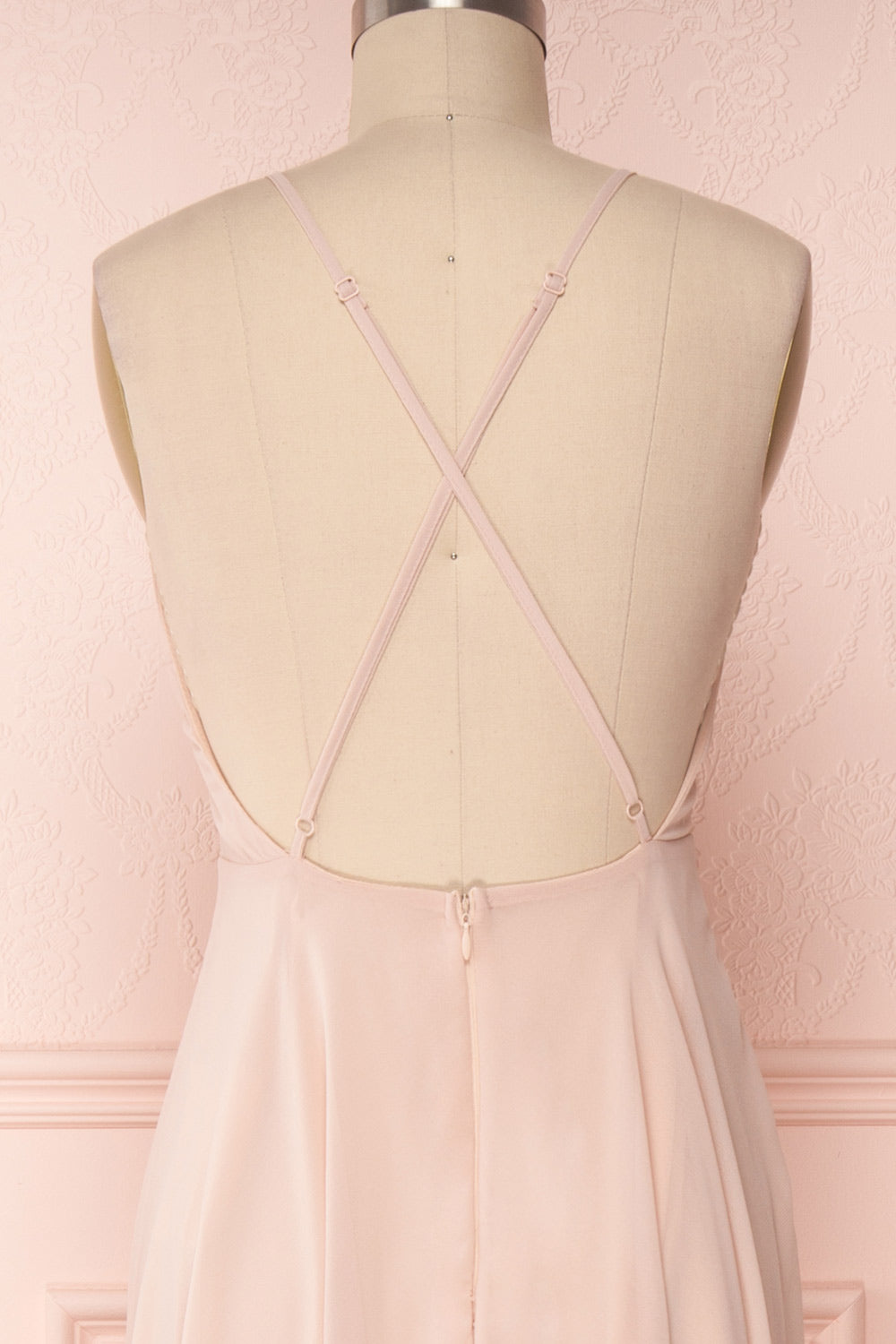 Hirni Rose | Robe Maxi Licou en Chiffon