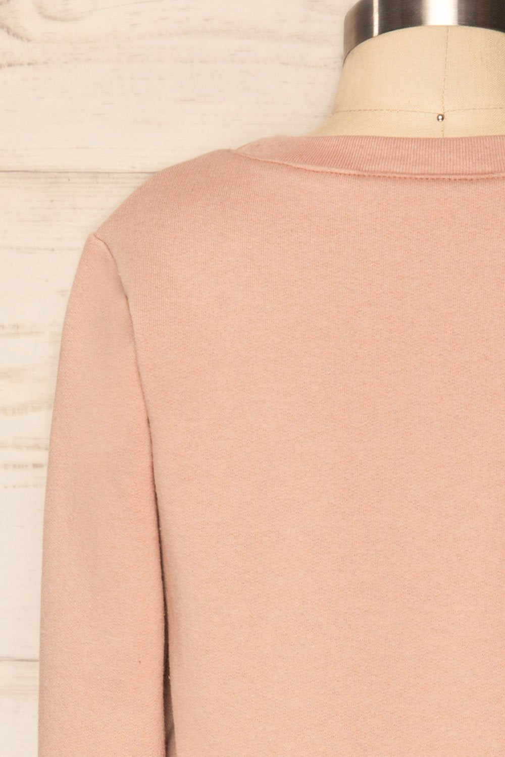 Hostka Pétale Mini Kids Taupe Sweater with Text | La Petite Garçonne