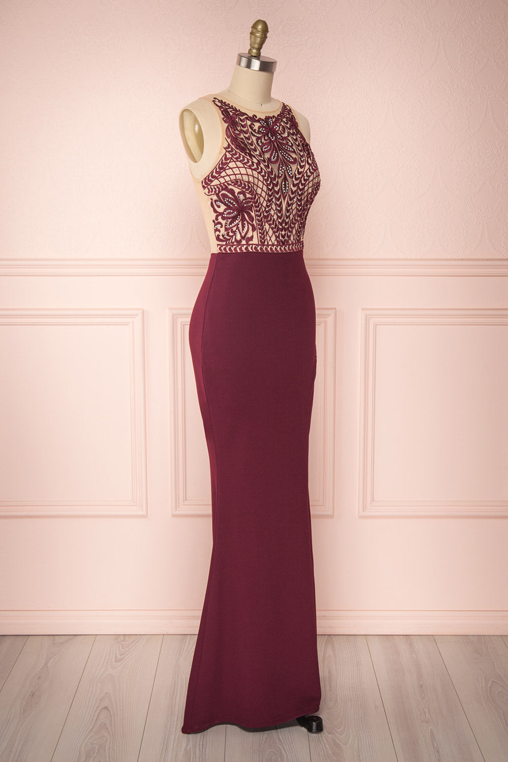 Huba Ruby | Burgundy Mermaid Dress