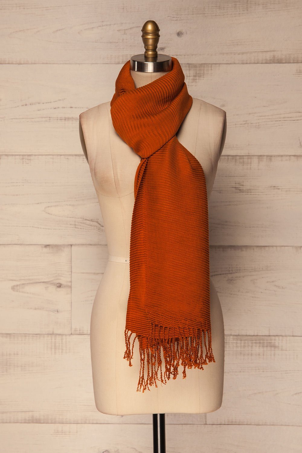 Hypnose Orange Soft Knit Scarf | La Petite Garçonne 3