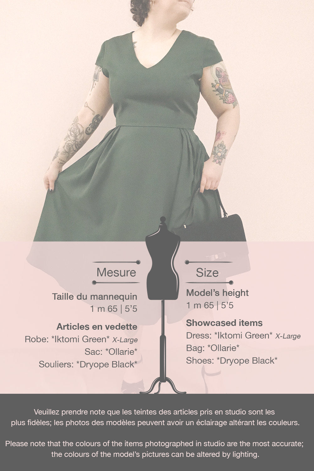 Iktomi Green V-Neck A-Line Midi Dress | Boutique 1861 template