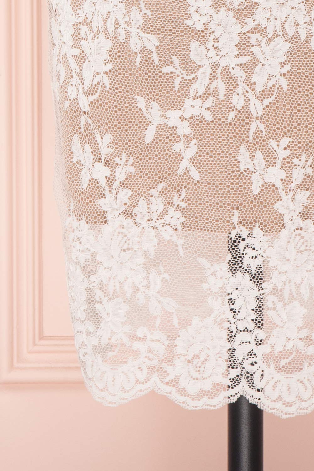 Ileana White Lace Short Fitted Bridal Dress | Boudoir 1861