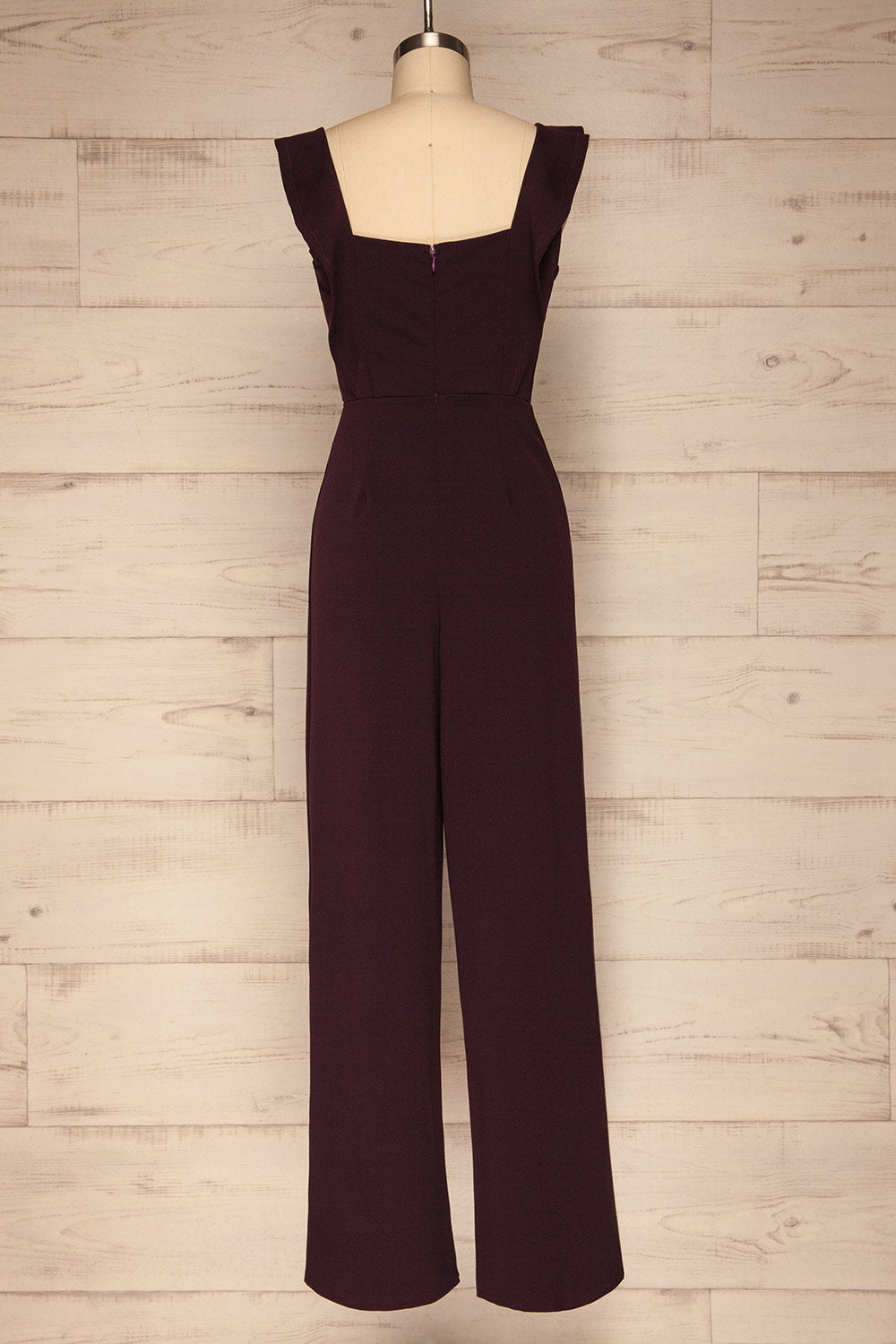 Ilnes Prune Plum Jumpsuit | Combinaison | La Petite Garçonne back view